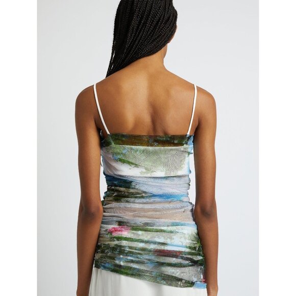 Christopher Esber Lucid Sheer Panel Dress in Lucid Garden Print 0 New Long Gown - Picture 14 of 15